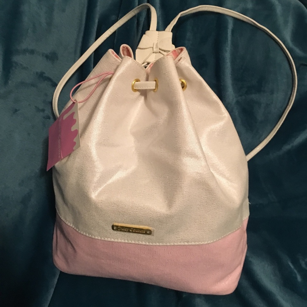 Juicy Couture Shimmery Drawstring Backpack